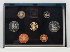 1991 United Kingdom UK Proof Coin Collection, British Royal Mint - 7 Coins