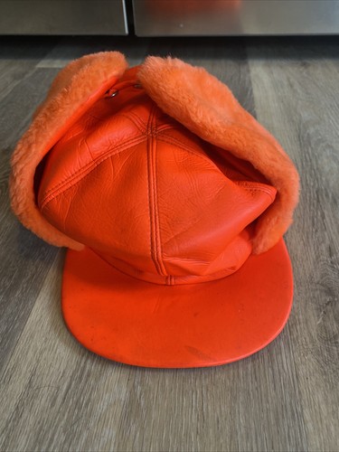 vtg grandpas hunting hat leather kmart 