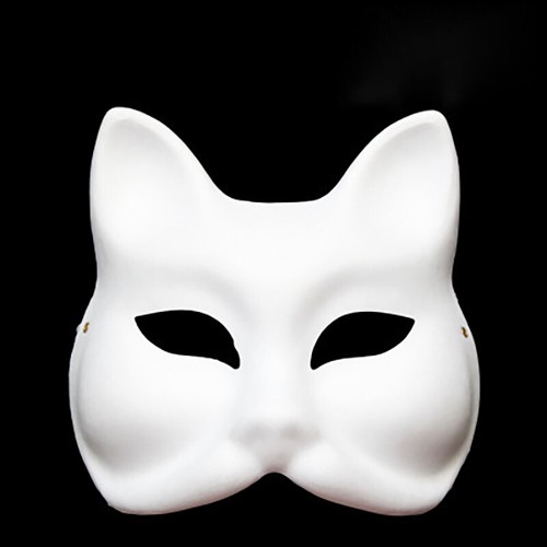 Half Face Masquerade Masks DIY Party Mask Mardi Gras Mask Blank Plain Mask - Picture 16 of 25