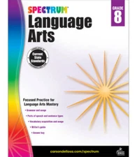 Spectrum Language Arts, Grade 8 - Paperback By Spectrum - GOOD