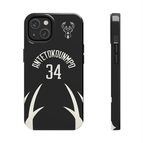 Giannis Antetokounmpo Milwaukee Bucks - Basketball iPhone und Samsung Hülle schwarz - Bild 12 von 43