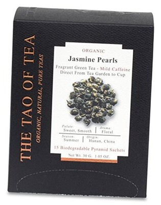  Jasmine Pearls Box Pyramid Sachets, 1.05 Ounce 