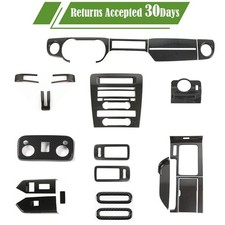 15pcs Carbon Fiber Full Set Interior Decor Cover Trim For Ford Mustang 2010-2014
