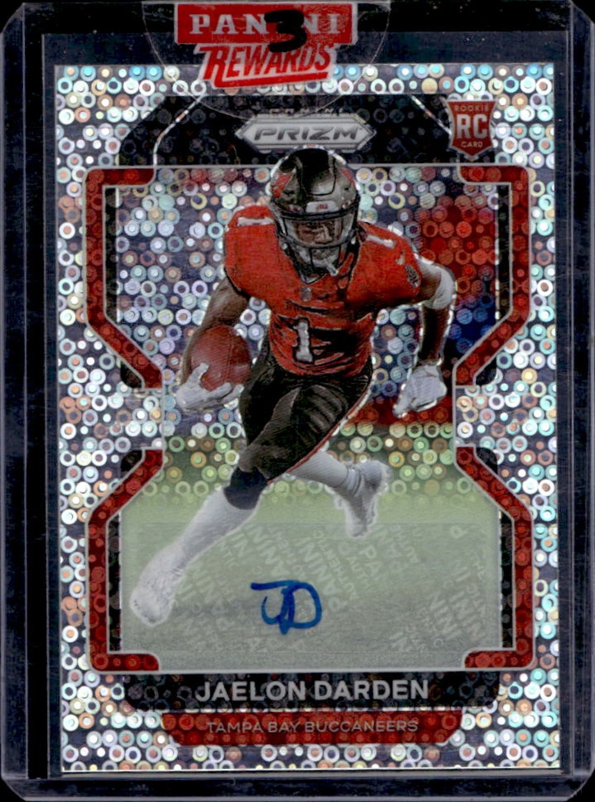 2021 Prizm Jaelon Darden No Huddle Prizm Rookie RC Auto #363 Buccaneers