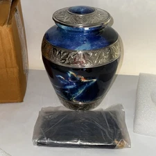 Galaxy Stones Urn for  Adult Human Ashes Urns in Bag Urns Around 9”
