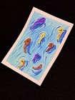 ACEO Original Art - Fish, Lake, River, Animals, Nature-Acrylic 2.5x3.5 by M.A.R — photo 2