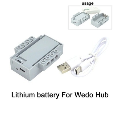 Battery Wedo 45300 M Motor Hub Technic Parts for Lego Kits Building Blocks Set