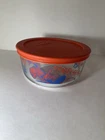 PYREX  SPIDER MAN Glass BOWL storage container 4 Cup Round w/LID MARVEL NEW rare