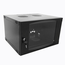 9U Wall Mount Server Network Cabinet 19" Rack Enclosure 450mm Deep Glass Door Lo