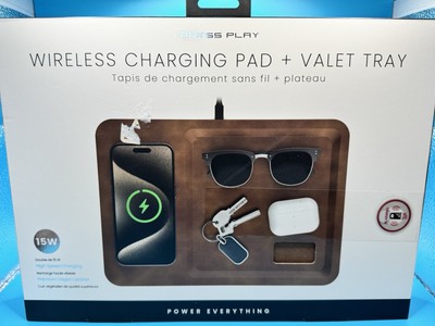 Press Play Wireless Charging Pad And Valet Tray