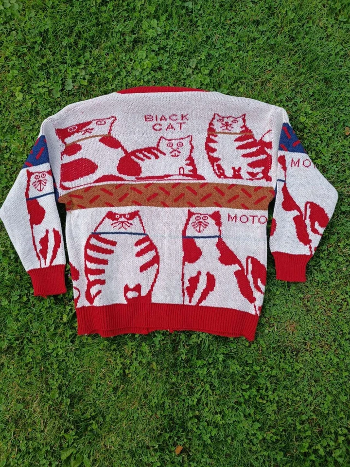 Pull cardigan tricot  chat 42 XL - Photo 2/2