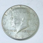 1964 Kennedy Half Dollar 90% Silver Circulated Coin Free Shipping #8838