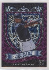 2021 Panini Chronicles Crusade Purple Velocity Prizm Cristian Pache #25 sh7