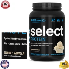 PEScience Select Protein Powder – Whey + Casein Blend | Gourmet Vanilla | 27 Ser