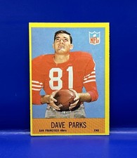 1967 Philadelphia #176 Dave Parks San Francisco 49ers Football Card Vintage
