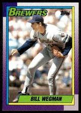 1990 Topps Bill Wegman Milwaukee Brewers #333 17404
