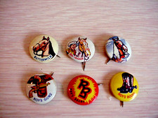 1953 Antique Roy Rogers Pin Backs Post's Grapenut Flakes Set Of 6 EUC Trigger