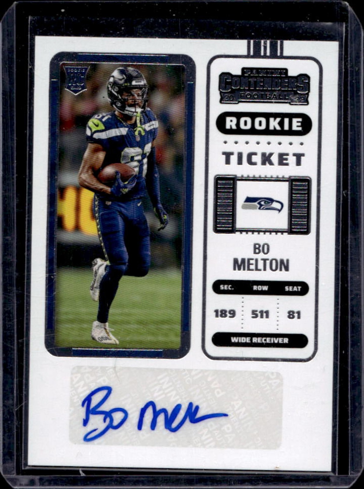 Bo Melton Panini Contenders #254 Autograph