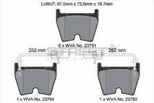 PAGID Racing Bremsbelagsatz Scheibenbremse STREET+ T8044SP2001 für VW PHAETON R8