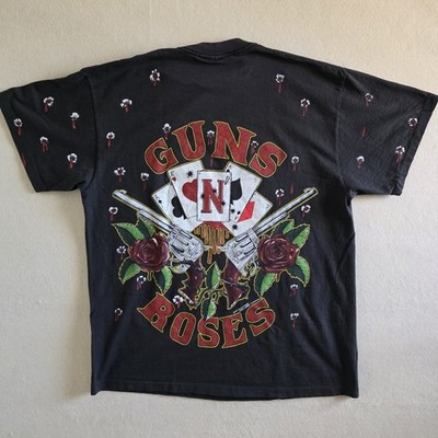 Guns N Roses GNR Overprint All Over Print Tee Tshirt XL | eBay