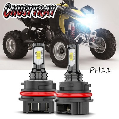 LED Headlight Bulbs PH11 for Suzuki Quadsport Racer LTZ 250 400 LTR 450 Headlamp