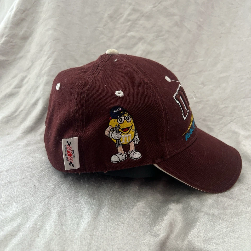 De colección Y2K Chase NASCAR M&M Racing Team Gorra Sombrero Negro 38 Elliot Sadler Flames Foto 3 de 4