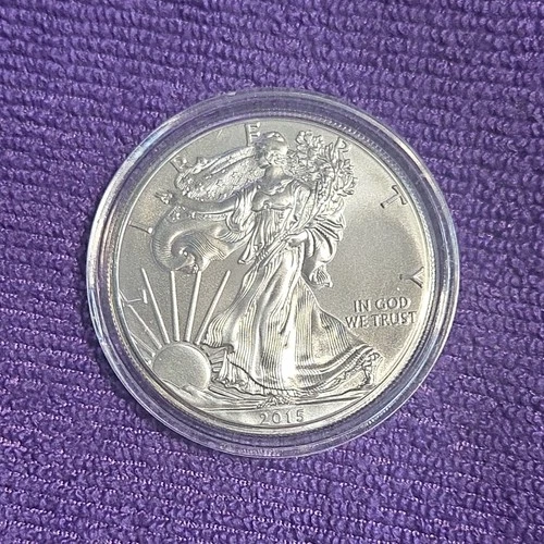 2015 US Mint American 2015 Silver Eagle 1oz .999 Silver  Bullion (Uncirculated)