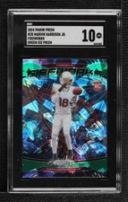 2024 Prizm Fireworks Green Ice Marvin Harrison Jr #20 SGC 10 GEM Rookie RC 15ik