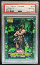 2024 Topps Chrome Marvel Sapphire Hercules Green Refractor #/99 PSA 10 GEM MINT