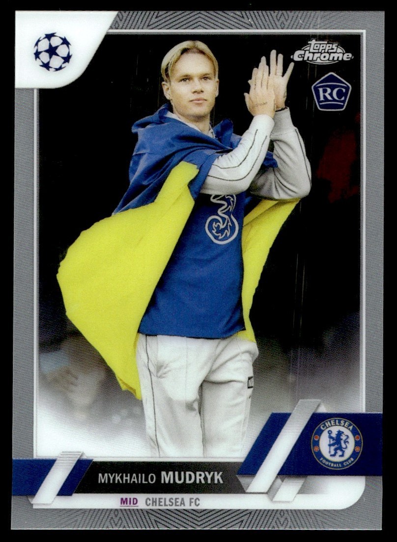 2022 Topps Chrome UEFA Club Competitions Mykhailo Mudryk Chelsea FC #52