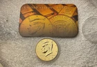 2010-P 24 KT Gold Plated JFK Half Dollar Encased w/COA #2822 *Beautiful Coin*
