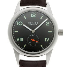 NOMOS CLUB 38 Campus Night CL1A1BL138CP Manual Cal.α Gray Dial Mens Watch