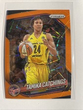 2025 Panini Prizm WNBA - Tamika Catchings #60 Orange Velocity Prizm