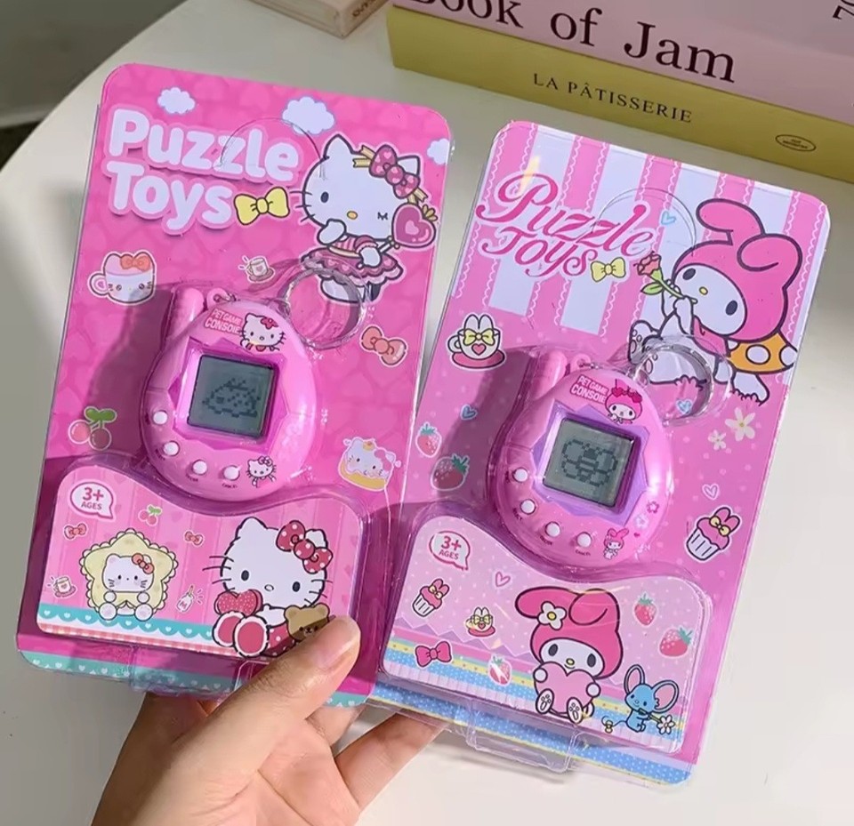 Hello Kitty Tamagotchi Pet Game Keychain Console Electronic Game ...