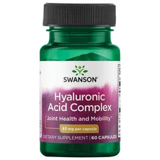 Swanson Hyaluronic Acid Complex Supplement, 83 mg, 60 Capsules