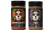2 Pk Spanglish Asadero Seasoning Bundle – 8oz Carne Asada + 7oz Taco Mix