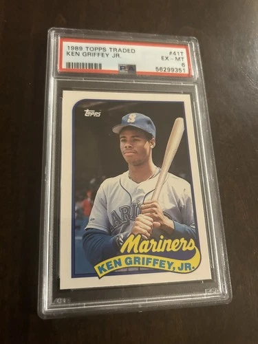 1989 Topps Traded #41T -  Ken Griffey Jr. RC HOF PSA 6