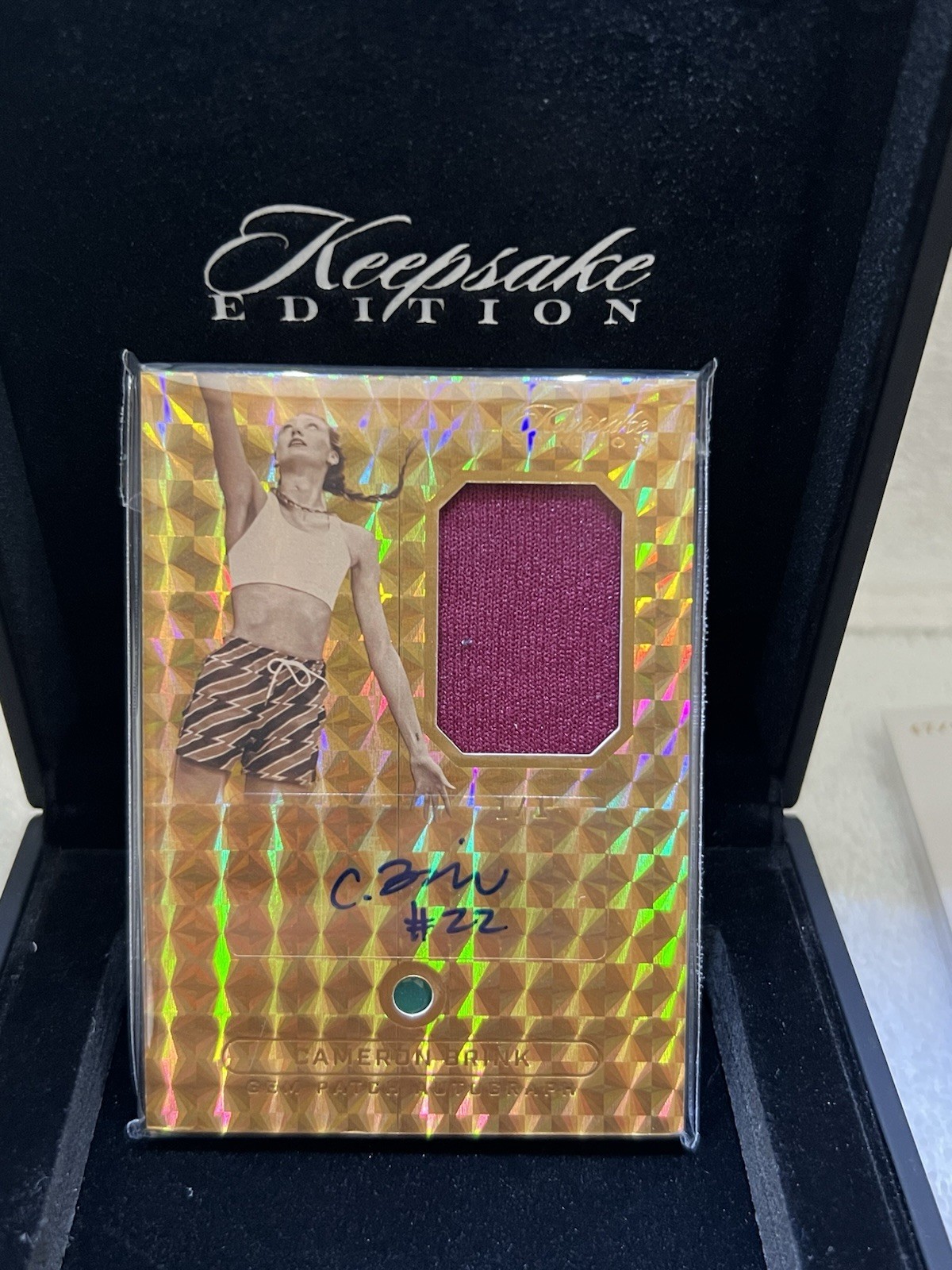 2024 Keepsake Sports Cameron Brink 1/1 GOLD Gem Patch Autograph