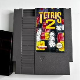 Tetris 2 (Nintendo NES, 1993 PAL A) Puzzle Tested & Working With Dust Sleeve