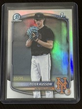2025 Bowman Draft Chrome Peter Kussow 1st Bowman /35 Logofractor Missing Error?