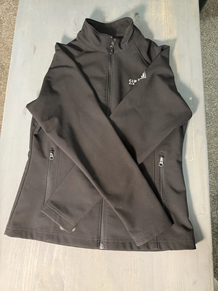 Chaqueta Cirrus Aircraft Dri Duck para mujer talla pequeña negra SR 22 con cremallera Foto 2 de 4