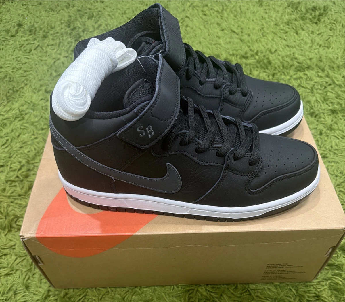 スニーカー NIKE SB DUNK MID PRO ISO BLACK LEATHER Nike Dunk Pro SB Mid Black for sale | eBay