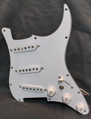 Loaded White SSS for Strat Pickguard W/GM Alnico 5 62z's and Mods
