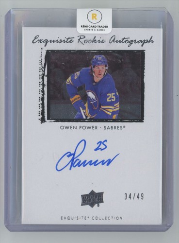 2022-23 Upper Deck Ice Exquisite Rookie Auto /49 Owen Power Rookie Auto 34/49