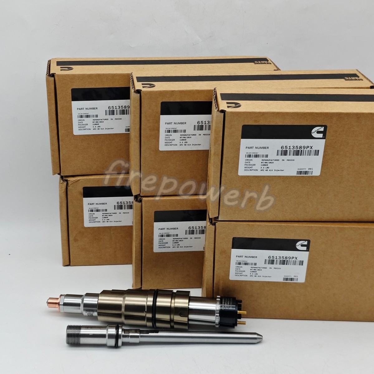 6X Fuel Injector 6513589PX For Cummins Engine XPI HD KIT 6513589 w