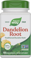 Dandelion Root 1,575 mg per serving Non-GMO Nature's Way Gluten Free Vegetarian