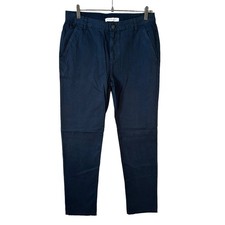 Everlane New Men's Cotton Chino Pants High Rise Navy Blue 32 Minimalist Neutral