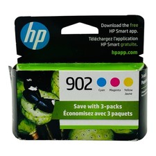Genuine HP 902 Cyan Magenta Yellow Ink Cartridges T0A38AN Exp. 2026 -Sealed Box