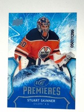 2020-21 UD Ice Premieres STUART SKINNER 0507/1299 Rookie Card# 130. rookie card picture