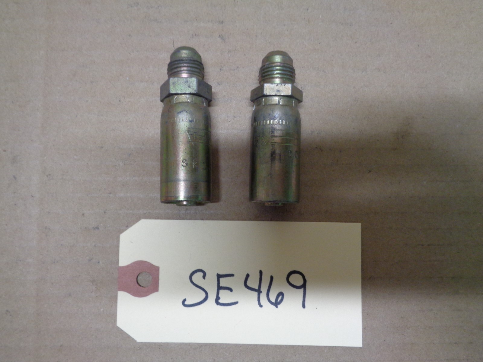 PARKER HYDRAULIC CRIMP FITTINGS 10355-6-5 - Qty 2 - SE469